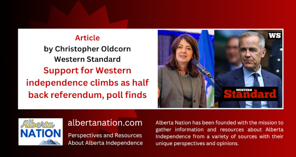 Article | Christopher Oldcorn | Western Standard | Support for Western independence climbs as half back referendum, poll finds
