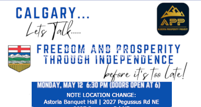 Event | Alberta Prosperity Project - Calgary Chapter |  FREEDOM & PROSPERITY through Independence BEFORE It's TOO LATE! 