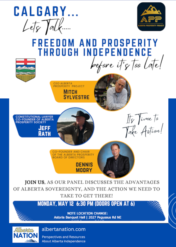 Event | Alberta Prosperity Project - Calgary Chapter |  FREEDOM & PROSPERITY through Independence BEFORE It's TOO LATE! 