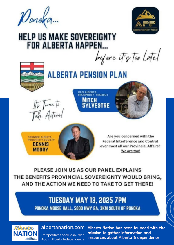 Event | Alberta Prosperity Project Ponoka Chapter | Make Sovereignty for Alberta Happen - Ponoka May 13
