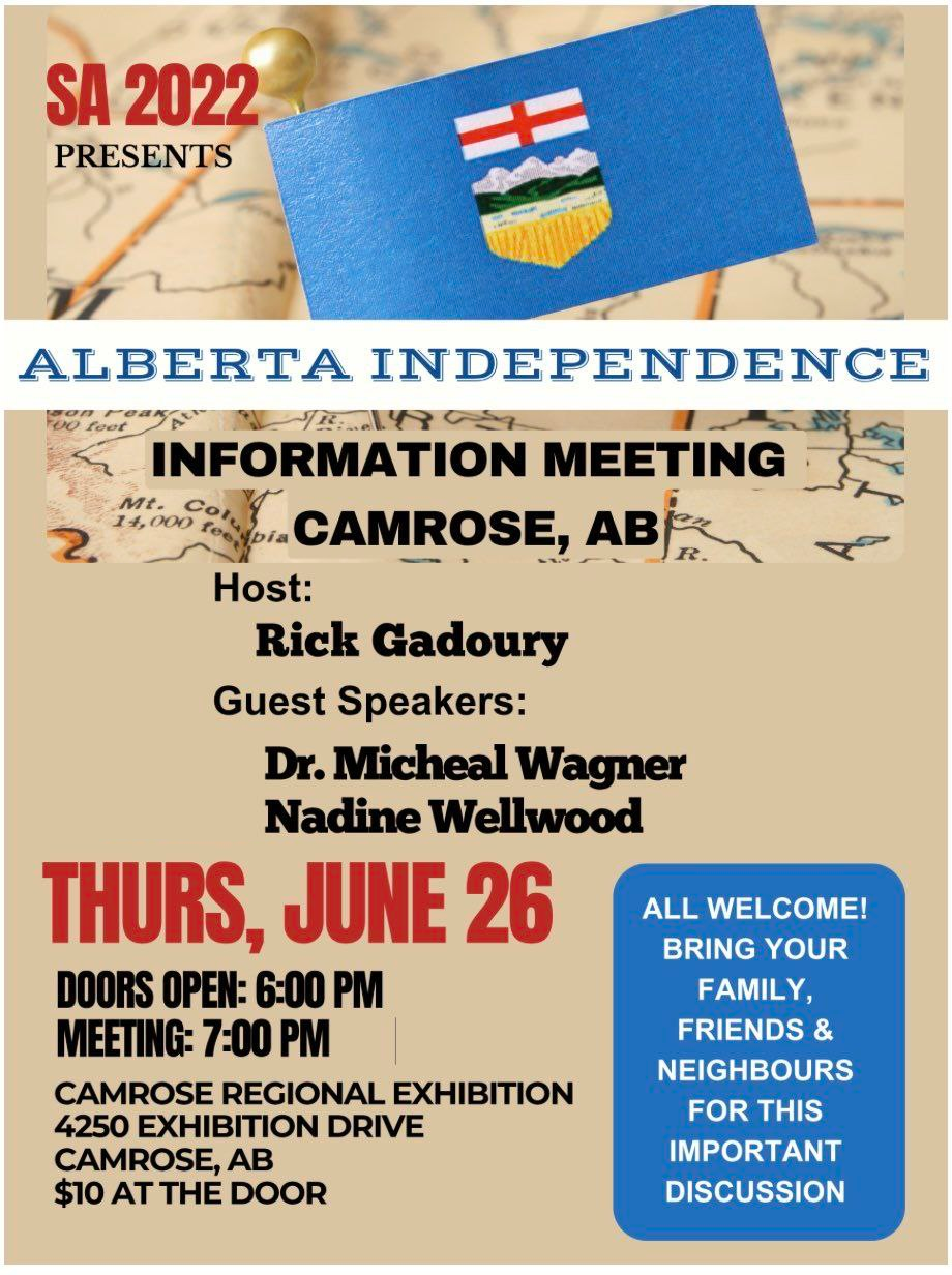 Event | Camrose | SA2022 | Alberta Independence Information Meeting | June 26